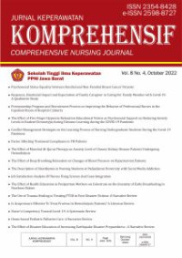 Image of Jurnal Keperawatan Komprehensif Vol. 8, No. 4 Oktober 2022
