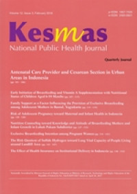 Image of Antenatal Care Provider and Cesarean Section in Urban Areas in Indonesia